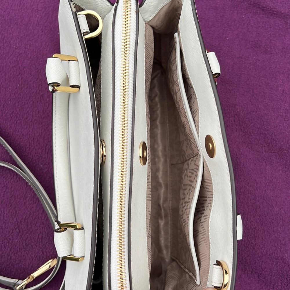 MICHAEL KORS - Saffiano Leather - White - Satchel - Picture 6 of 16